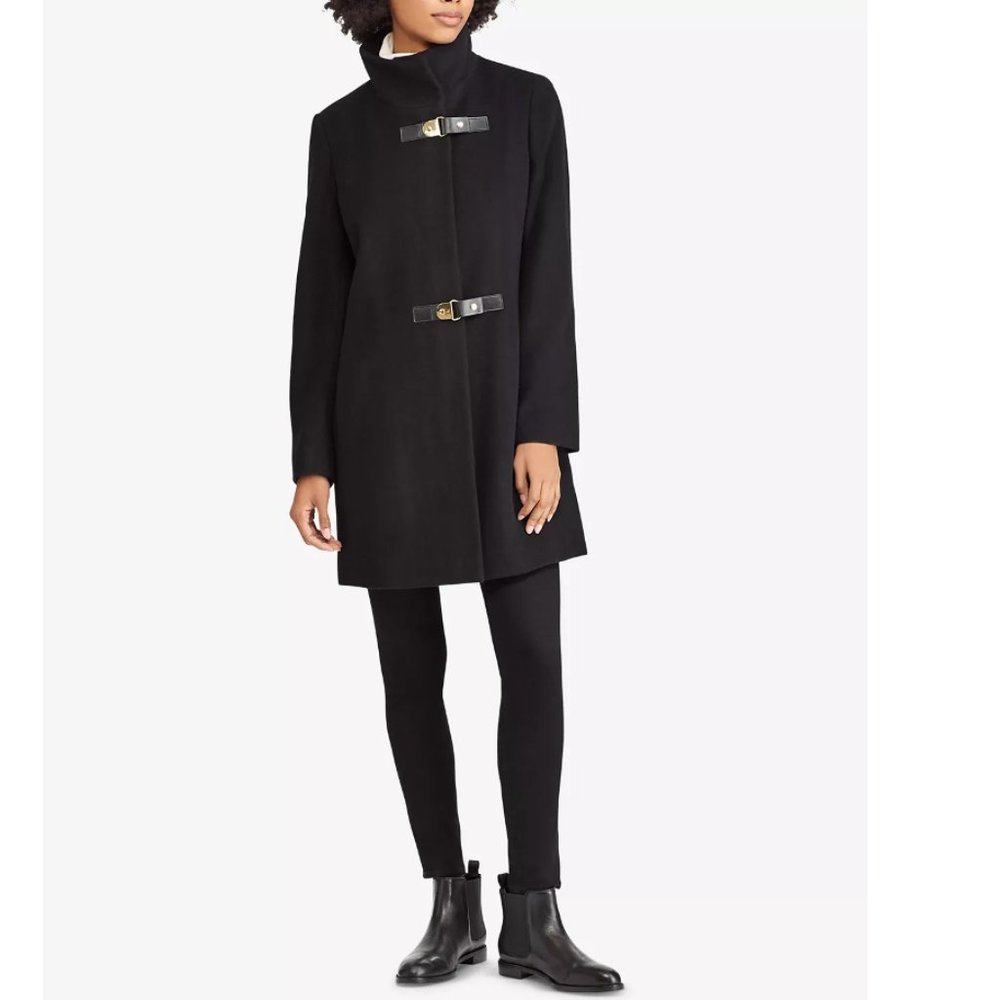 Lauren Ralph Lauren Buckle-Front Walker Coat
